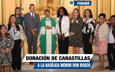 Donación de canastillas a la Basílica Menor Don Bosco