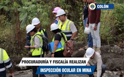 Procuraduría General de la Nación y Fiscalía Superior de Ambiente realizan inspección ocular en proyecto minero en Donoso, Colón