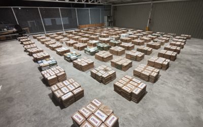 Decomisan 5 toneladas de drogas dentro de un contenedor en un puerto de Colón