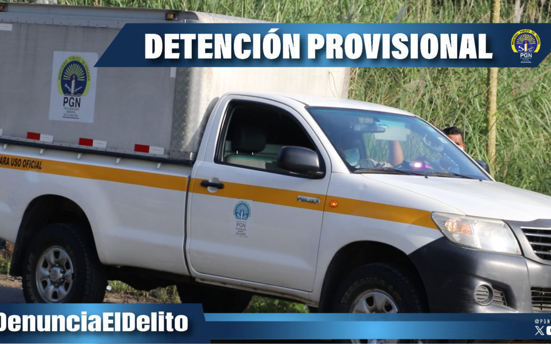 Decretan la detención provisional de un hombre por homicidio en Chiriquí