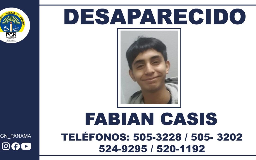 Se solicita colaboración ciudadana para ubicar a una persona desaparecida