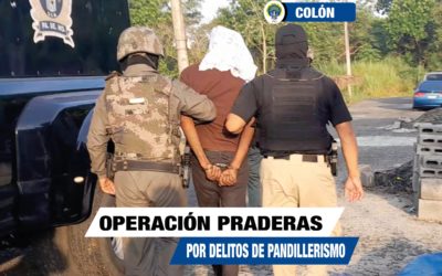 Cinco personas aprehendidas por pandillerismo en la operación “Praderas”
