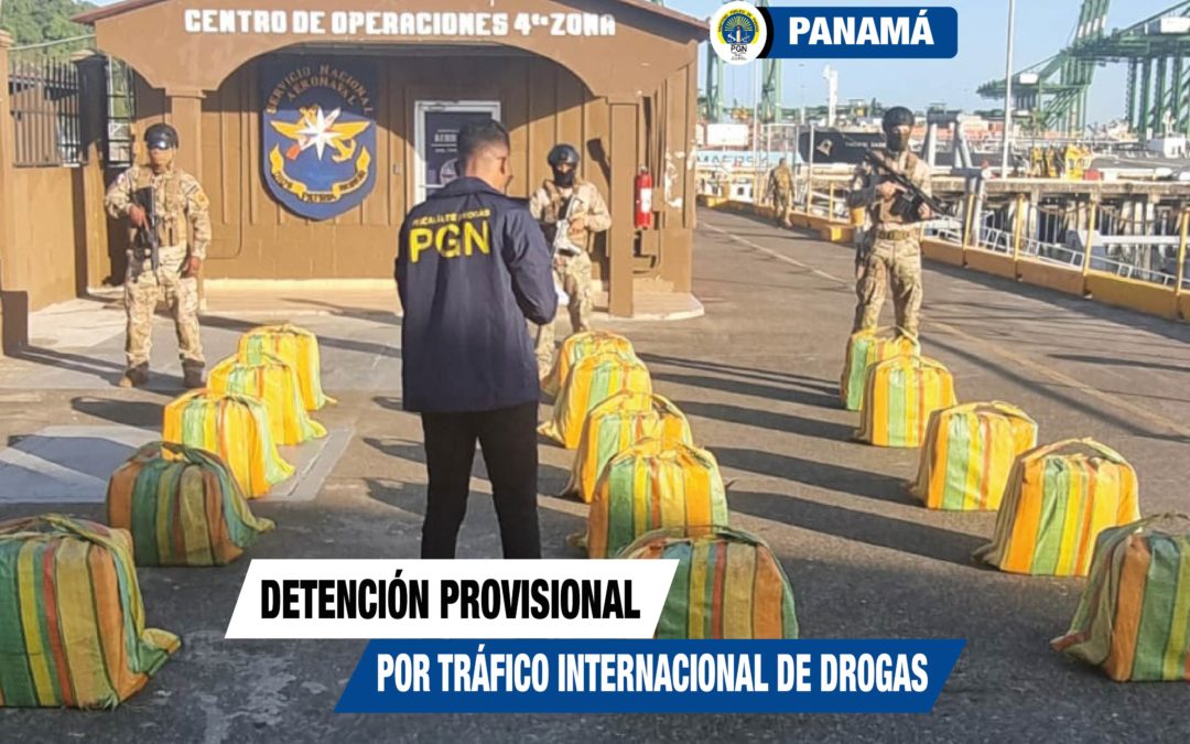 Detención para tres ciudadanos de nacionalidad colombiana por tráfico internacional de drogas