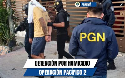 Detención para tres personas aprehendidas mediante la Operación Pacífico 2 por el delito de homicidio