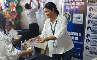 Fiscalía Regional de Panamá Oeste participa en jornada de acción social en Arraiján