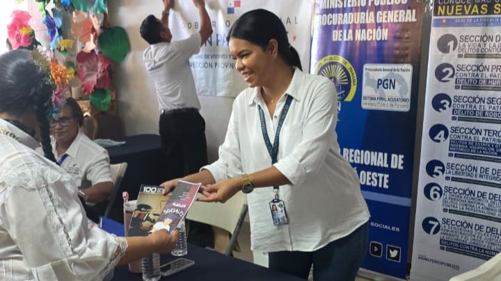 Fiscalía Regional de Panamá Oeste participa en jornada de acción social en Arraiján