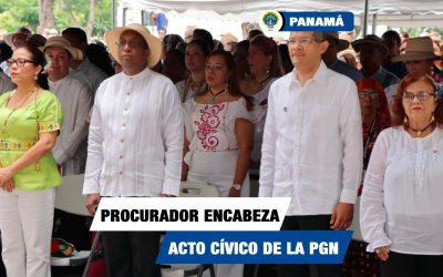 Procuraduría General de la Nación inicia celebraciones del mes de la Patria con acto cívico