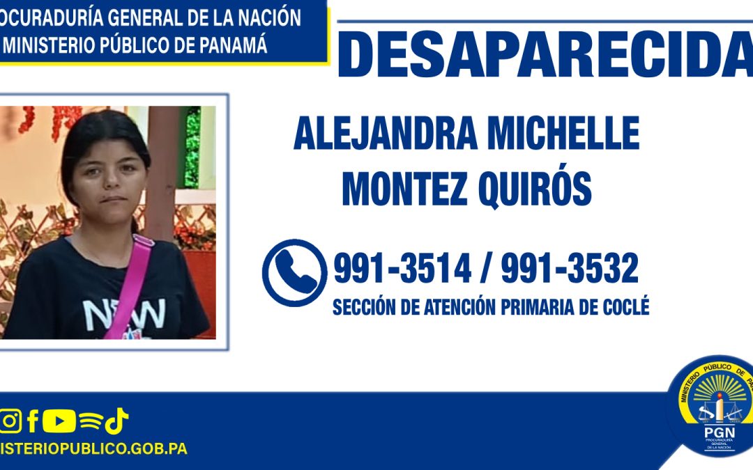 Se solicita apoyo de la ciudadanía para ubicar a persona desaparecida