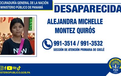 Se solicita apoyo de la ciudadanía para ubicar a persona desaparecida