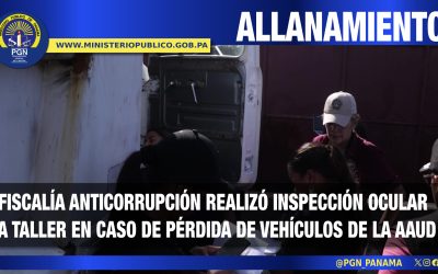 Fiscalía Anticorrupción realiza allanamiento en caso AAUD