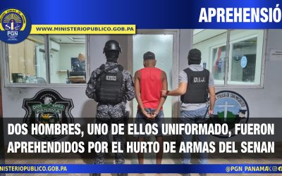 Aprehenden a dos hombres por el hurto de armas denunciado por el SENAN en el puesto de control de Vacamonte