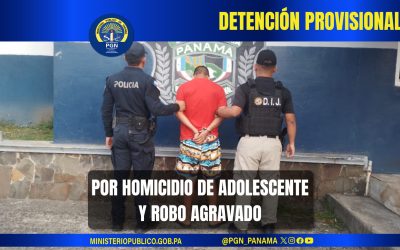 Ordenan detención de una persona por homicidio y robo de adolescente
