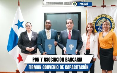 Procurador Javier Caraballo firma convenio de Cooperación con la Asociación Bancaria