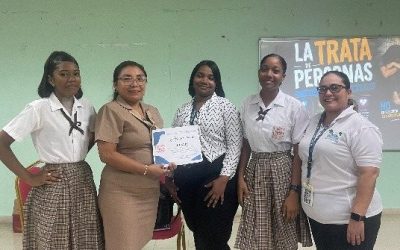 UPAVIT Colón sensibiliza a estudiantes sobre la prevención de la trata de personas