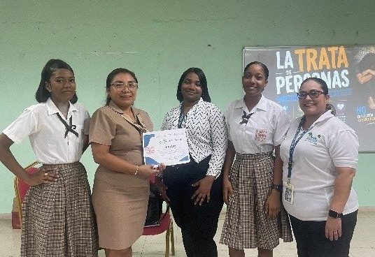 UPAVIT Colón sensibiliza a estudiantes sobre la prevención de la trata de personas