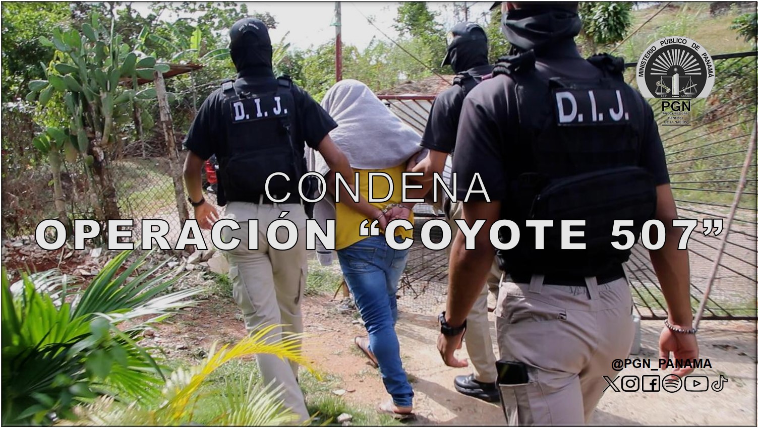 Condenan a dos personas por tráfico ilícito de migrantes, aprehendidas en operación “Coyote 507”