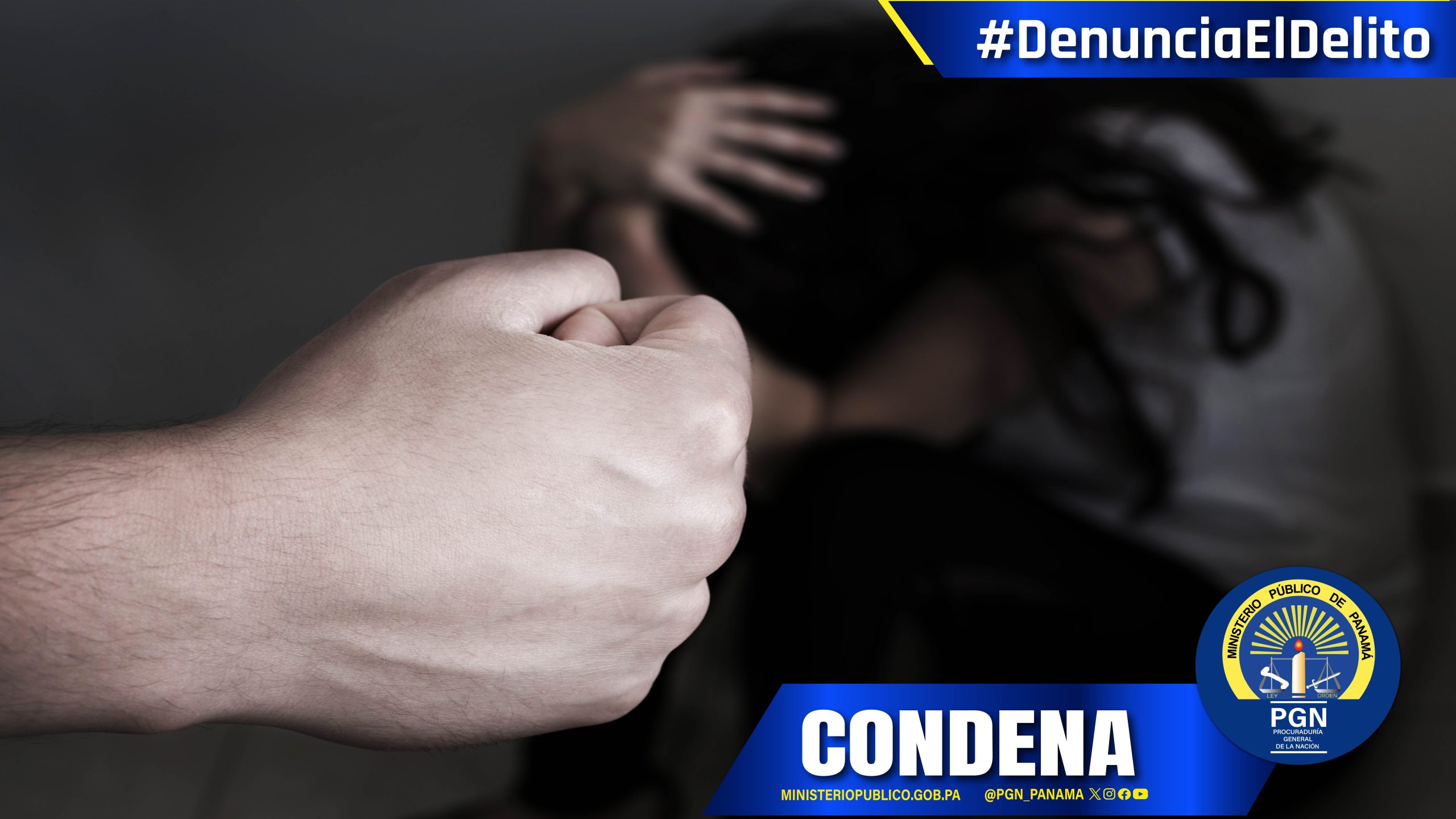 Condenan a un hombre a 76 meses de prisión en Chiriquí por agredir a su pareja