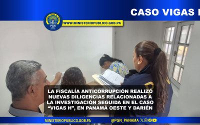 Continúan nuevas diligencias en caso Vigas H realizadas por la Fiscalía Anticorrupción