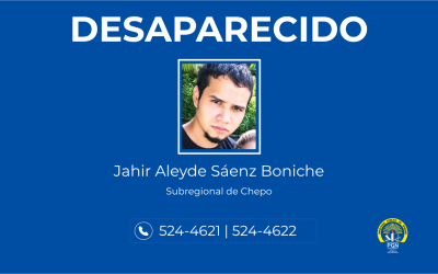 Se solicita apoyo de la ciudadanía para ubicar a una persona desaparecida