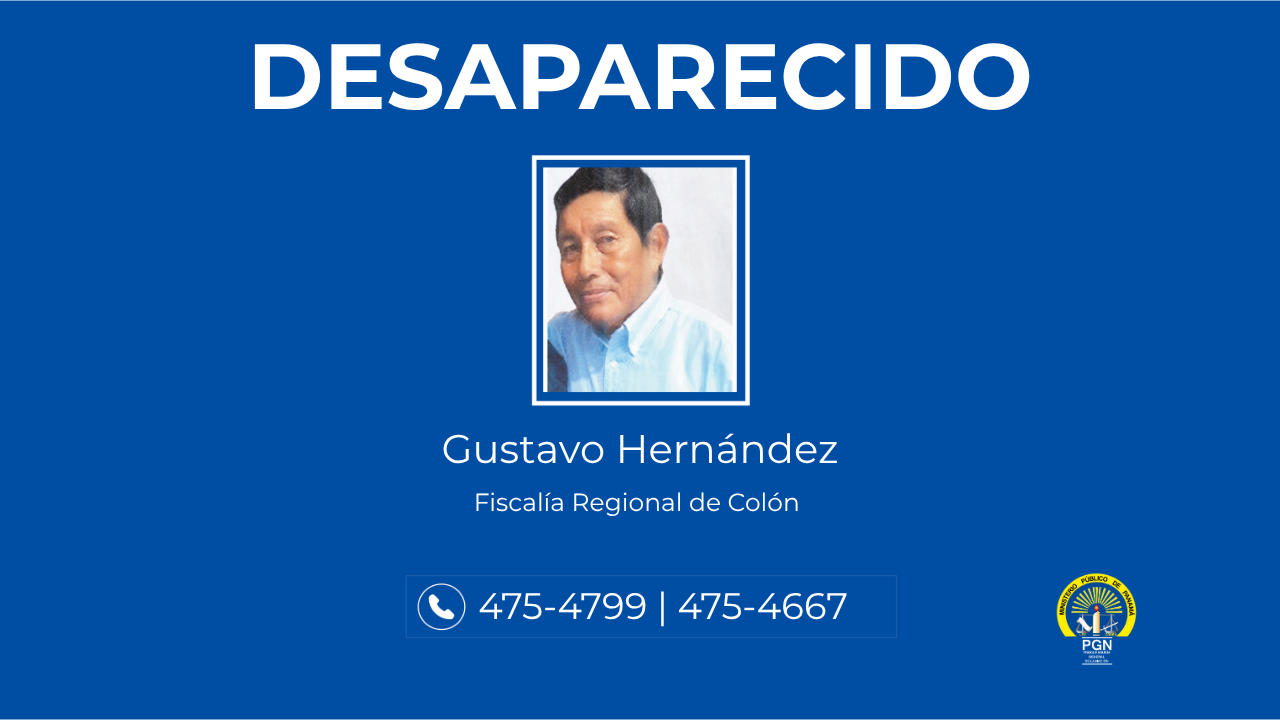 Se solicita apoyo de la ciudadanía para ubicar a una persona desaparecida en Colón