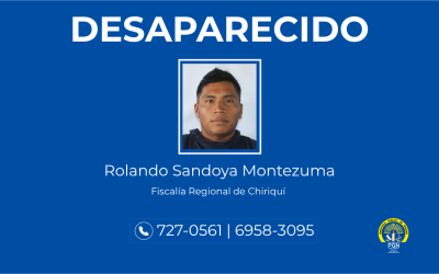 Se solicita colaboración en Chiriquí para ubicar a una persona desaparecida en la comarca Ngäbe-Buglé
