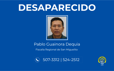 El Ministerio Público solicita apoyo de la ciudadanía para ubicar a una persona desaparecida en San Miguelito
