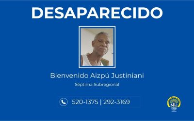 Se solicita apoyo de la ciudadanía para ubicar a una persona desaparecida