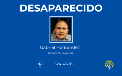 Se solicita apoyo de la ciudadanía para ubicar a una persona desaparecida