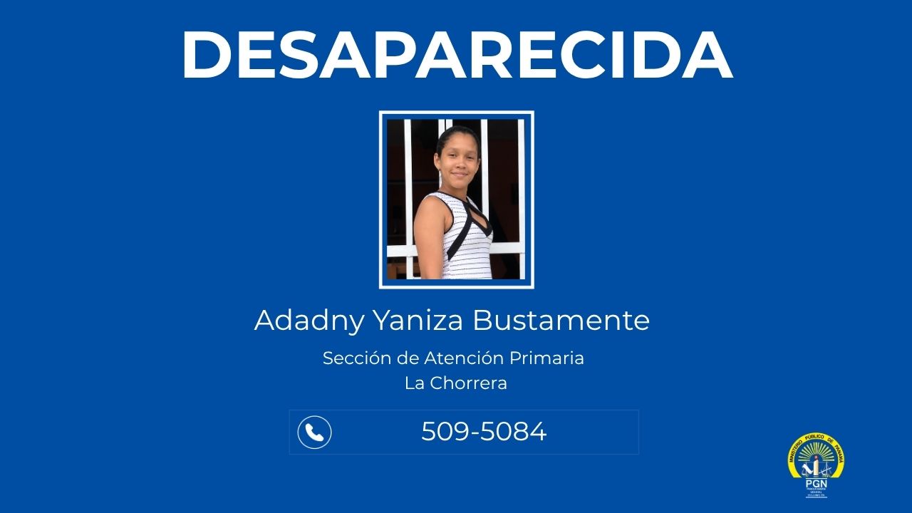 Sección de Atención Primara de La Chorrera pide colaboración para dar con el paradero de una mujer
