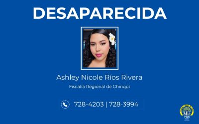 Fiscalía Regional de Chiriquí inicia investigación por desaparición de una persona