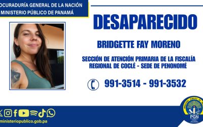 Se solicita apoyo de la ciudadanía para ubicar a persona desaparecida