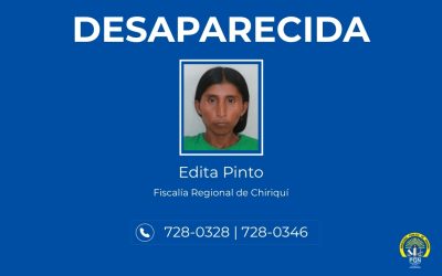 Por desaparición de una persona en Bugaba, Fiscalía Regional inicia investigación