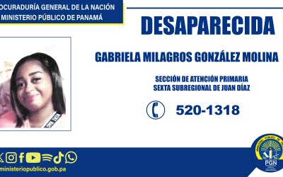 Se solicita apoyo de la ciudadanía para ubicar a persona desaparecida.