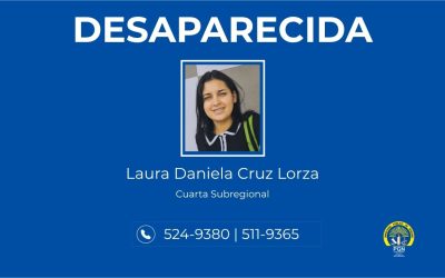 Se solicita apoyo de la ciudadanía para ubicar a persona desaparecida
