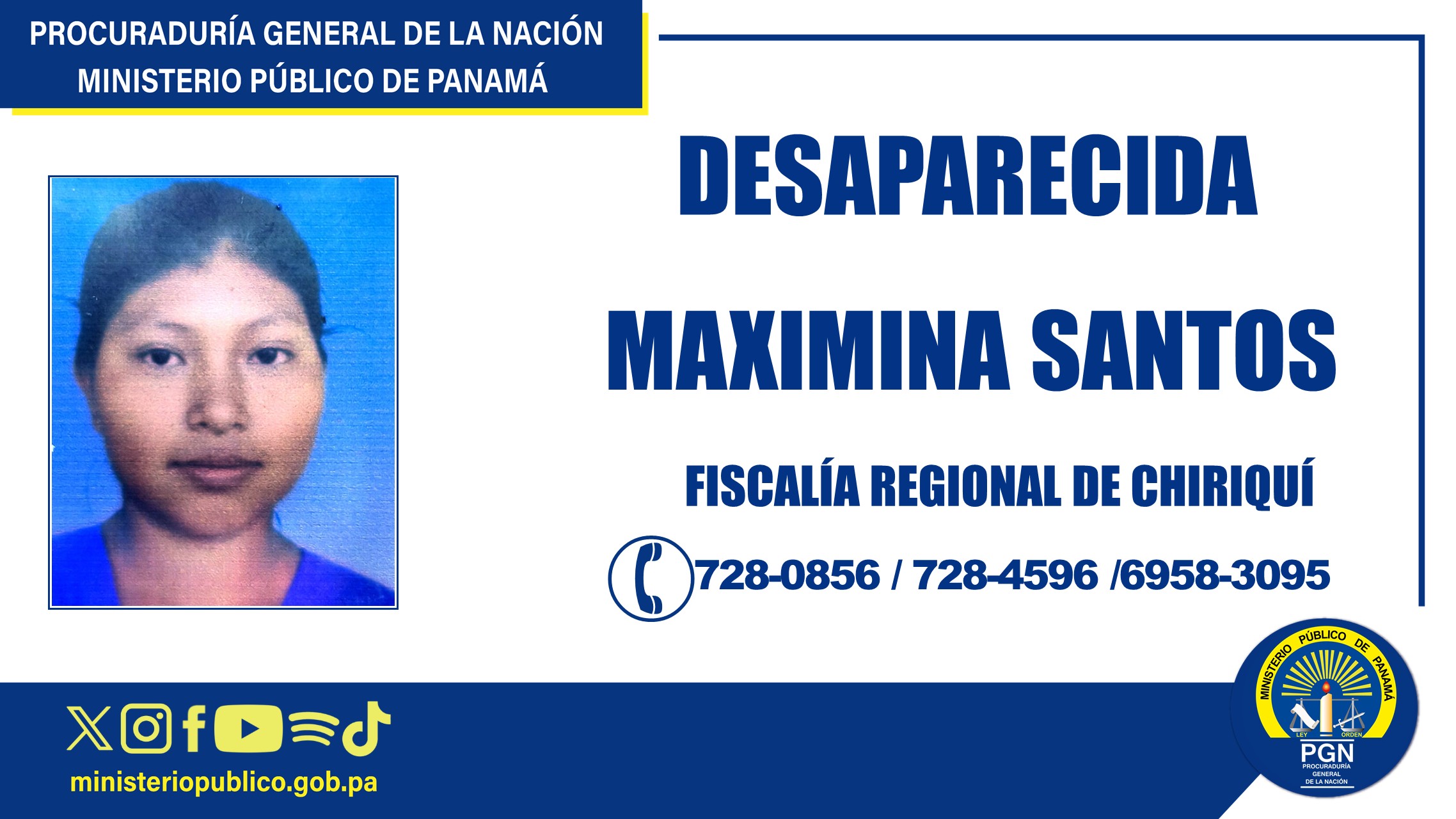 Piden colaboración para ubicar una persona desaparecida en San Félix