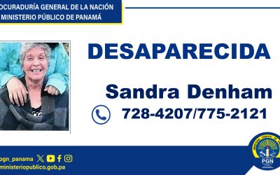 Fiscalía Regional de Chiriquí solicita apoyo a la ciudadanía para ubicar a ciudadana desaparecida