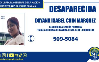 Se solicita apoyo de la ciudadanía para ubicar a una persona desaparecida