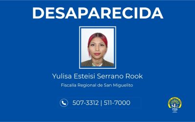 Se solicita apoyo de la ciudadanía para ubicar a persona desaparecida