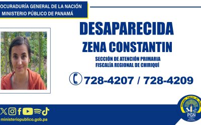Fiscalía de Chiriquí solicita colaboración para ubicar a una mujer desaparecida