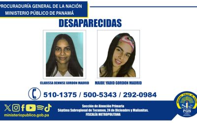 Se solicita apoyo de la ciudadanía para ubicar a personas desaparecidas