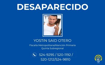 Se solicita colaboración de la ciudadanía para ubicar a persona desaparecida