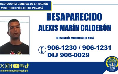 Personería de Nata solicita colaboración en la búsqueda de persona desaparecida