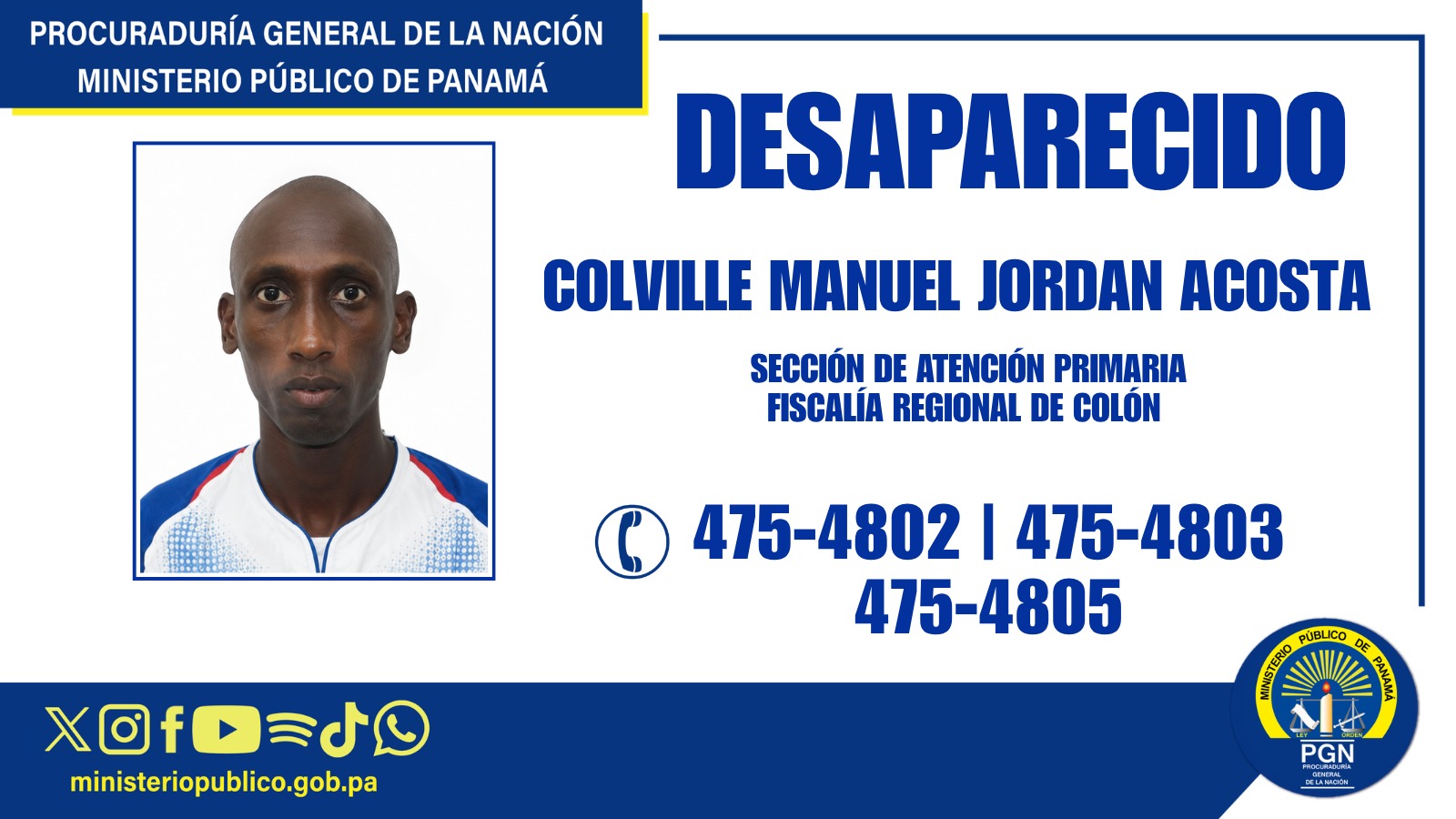 Se solicita apoyo de la ciudadanía para ubicar a persona desaparecida.