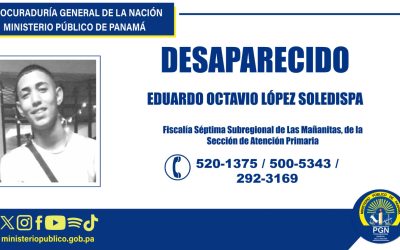 Se solicita apoyo de la ciudadanía para ubicar a persona desaparecida