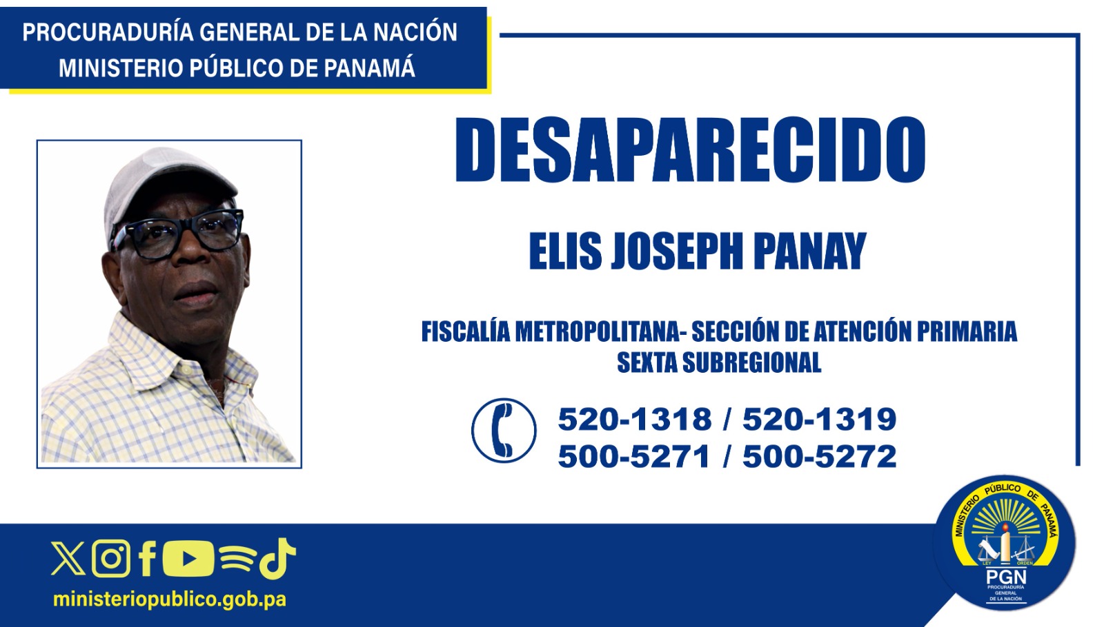 Se solicita apoyo de la ciudadanía para ubicar a persona desaparecida