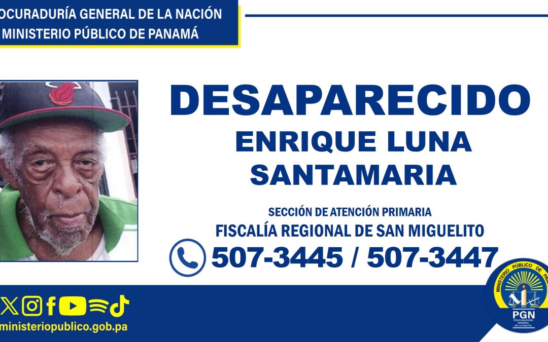 Se solicita apoyo de la ciudadanía para ubicar adulto mayor