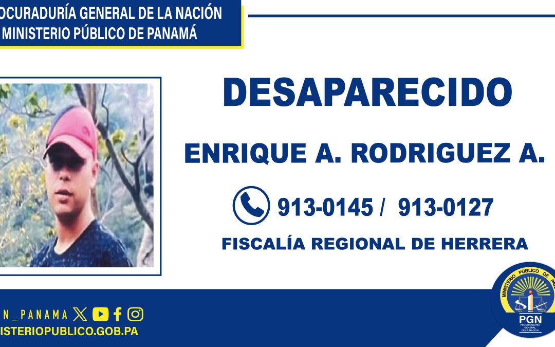 Se solicita colaboración ciudadana para ubicar a una persona desaparecida