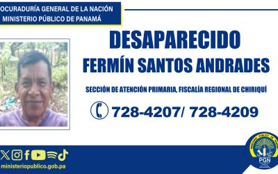 Buscan a hombre desaparecido en la provincia de Chiriquí