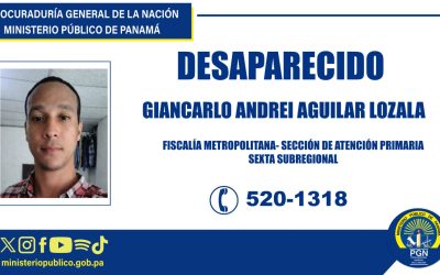 Se solicita apoyo de la ciudadanía para ubicar a persona desaparecida