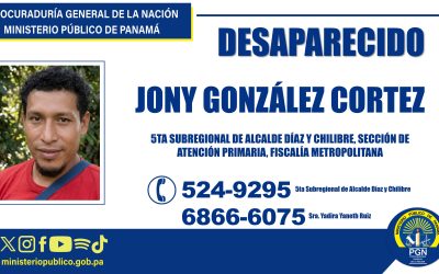 Solicitan información para dar con paradero de hombre desaparecido